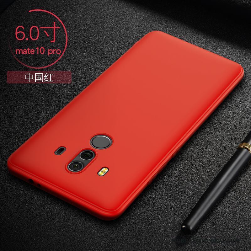 Huawei Mate 10 Pro Skal Mjuk Silikon Slim All Inclusive Fodral Röd Skydd