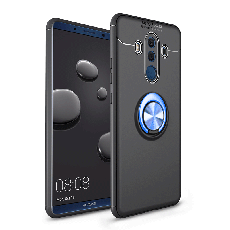 Huawei Mate 10 Pro Skal Nubuck Silikon Telefon Blå All Inclusive Mjuk