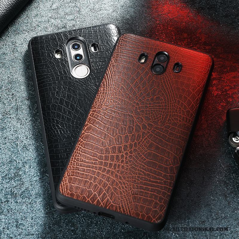 Huawei Mate 10 Pro Skal Telefon Business Kvalitet Läderfodral Fallskydd Krokodilmönster All Inclusive