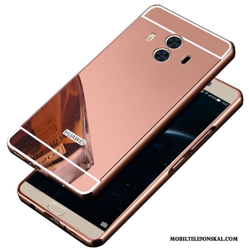 Huawei Mate 10 Skal Kreativa Metall Frame Hård Fodral Trend Rosa