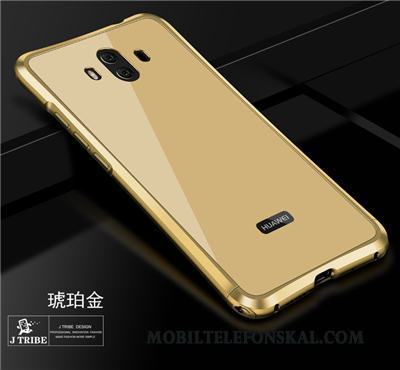 Huawei Mate 10 Tre Försvar Skal Fodral Guld Telefon Skydd Trend