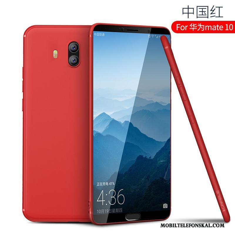 Huawei Mate 10 Trend Mjuk All Inclusive Röd Fodral Skydd Skal Telefon