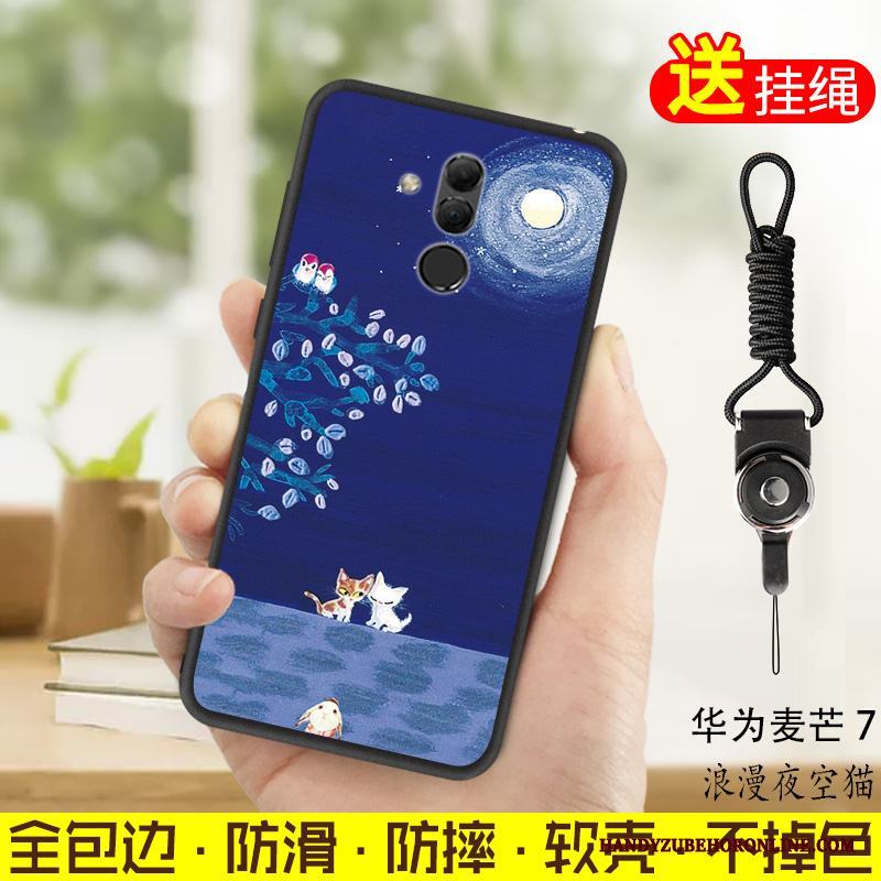 Huawei Mate 20 Lite All Inclusive Personlighet Skal Blå Fallskydd Telefon Fodral