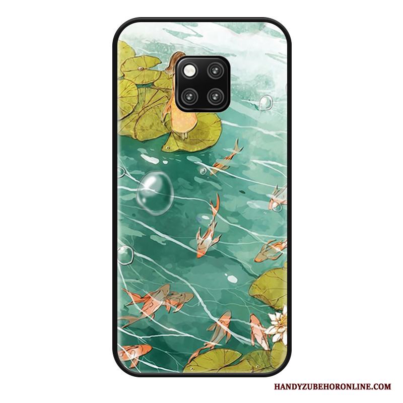 Huawei Mate 20 Pro Skal Telefon Nubuck Skydd All Inclusive Röd Hängsmycken Kreativa