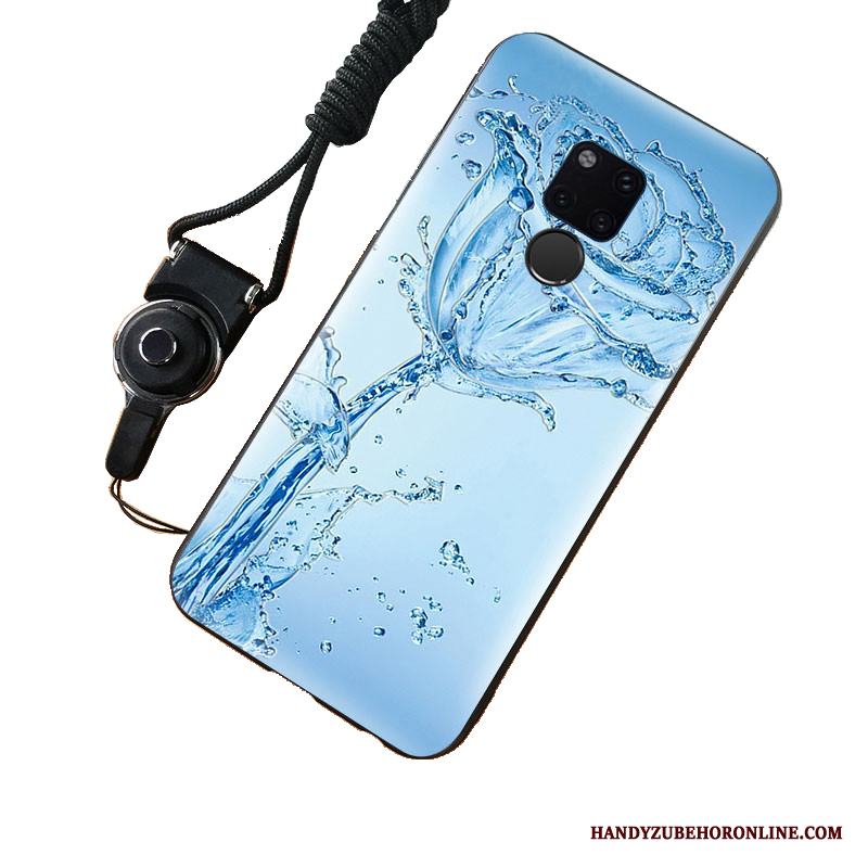 Huawei Mate 20 Skal Telefon Trend Varumärke Blå Hängsmycken Konst Målade Personlighet