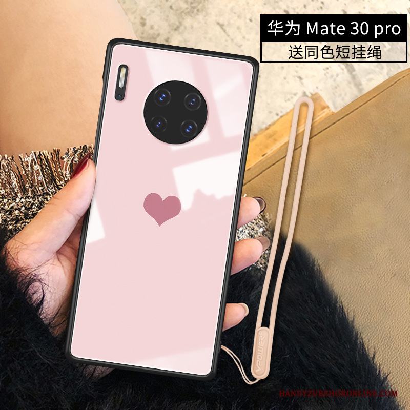 Huawei Mate 30 Pro Skal Skydd Net Red Personlighet Silikon Enkel All Inclusive Älskar
