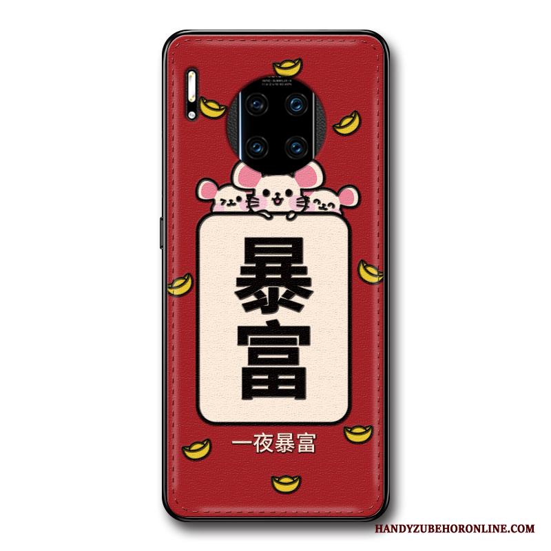 Huawei Mate 30 Rs Fallskydd Net Red Lättnad Fodral Kreativa Skal Telefon Råtta