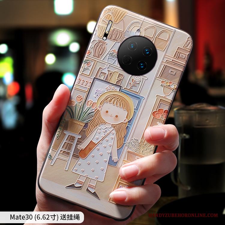 Huawei Mate 30 Skal Telefon Fallskydd Mjuk All Inclusive Tecknat Trend Varumärke Personlighet