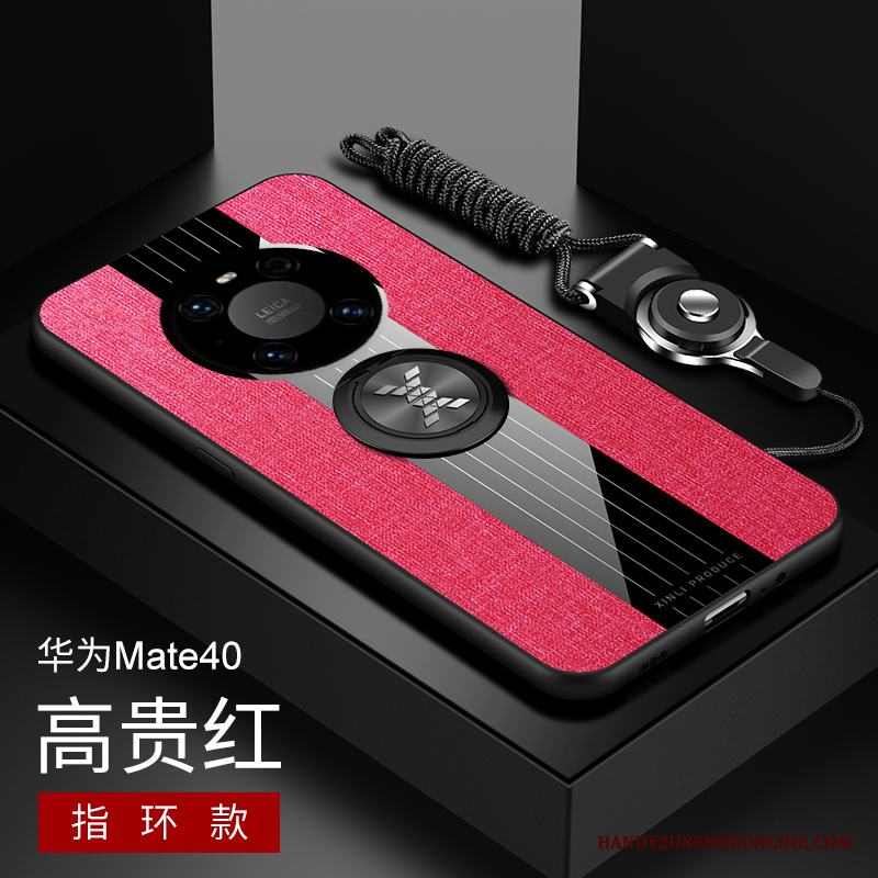Huawei Mate 40 Ny All Inclusive Silikon Skydd Glas Skal Telefon Röd