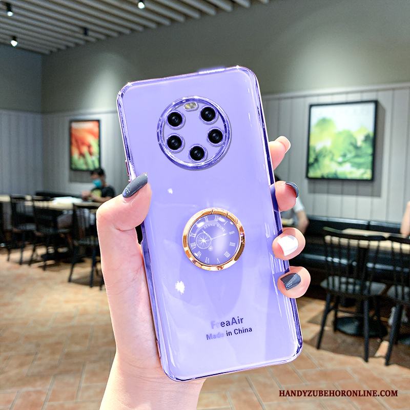 Huawei Mate 40 Pro+ Skal Silikon All Inclusive Ring Purpur Ny Tecknat Täcka