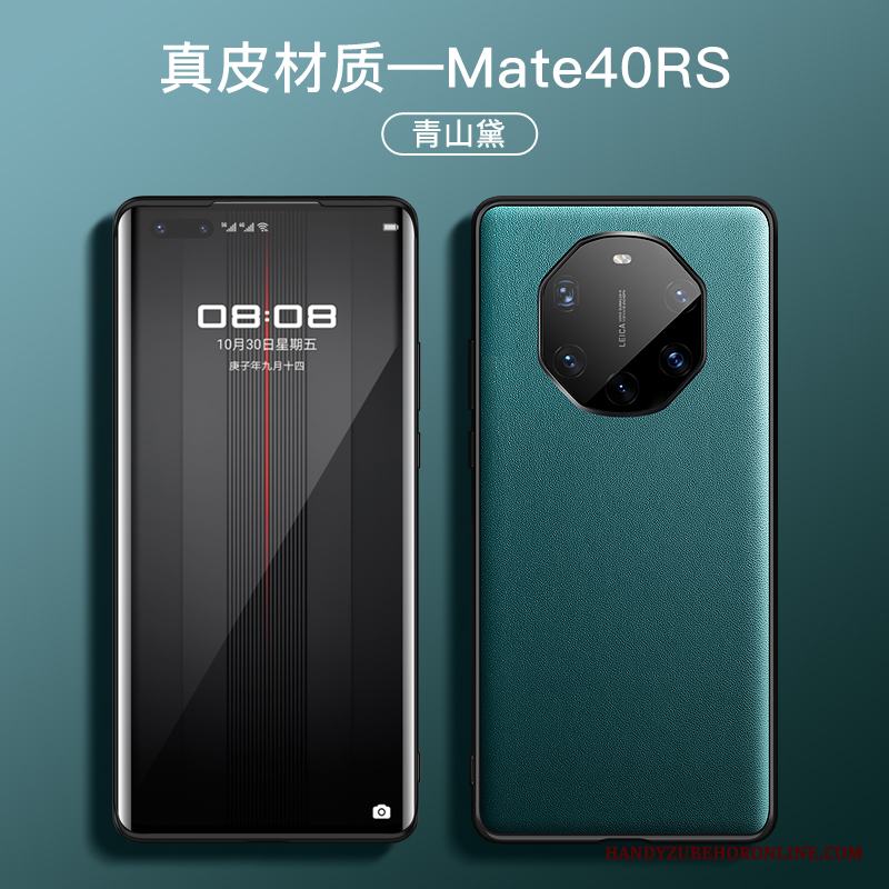 Huawei Mate 40 Rs Fallskydd Slim Mjuk Skal Telefon All Inclusive Äkta Läder Silikon