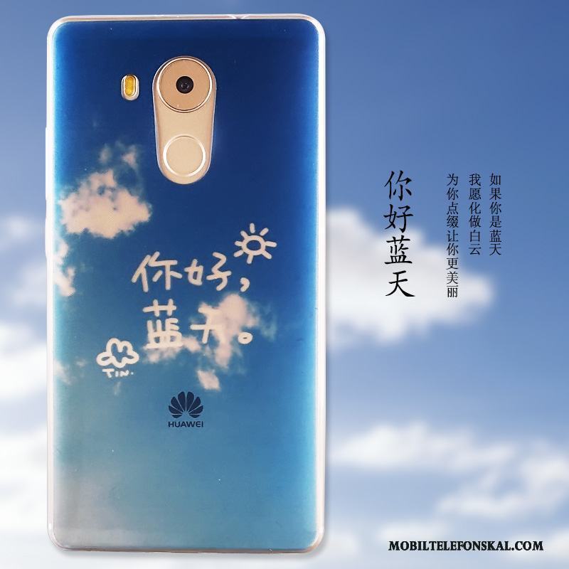 Huawei Mate 8 Målade Mjuk Skal Telefon Fodral Skydd Blå