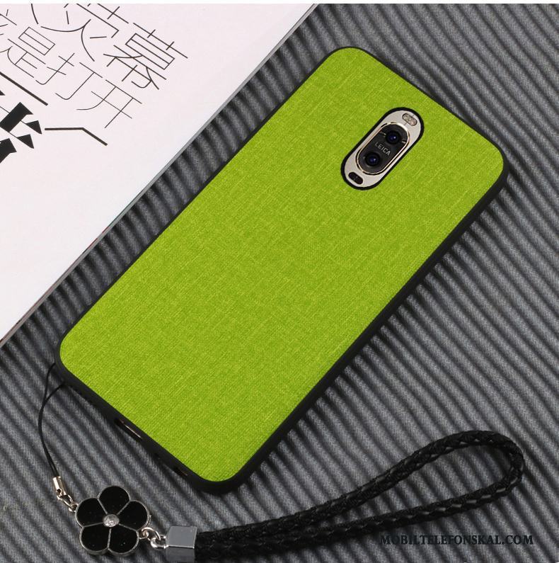 Huawei Mate 9 Pro Silikon Mobil Telefon Läder Grön All Inclusive Skal Telefon Fodral
