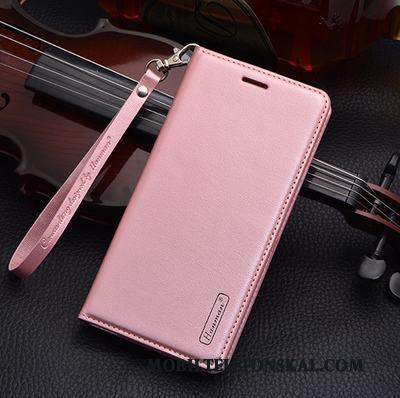 Huawei Mate 9 Pro Skal Telefon Skydd Läderfodral Täcka All Inclusive Rosa Guld Äkta Läder