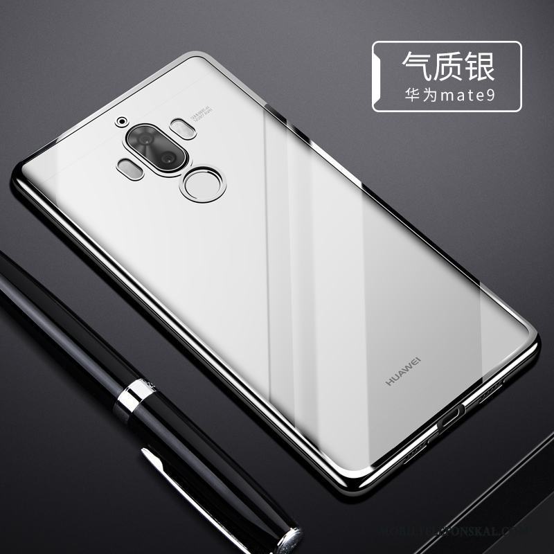 Huawei Mate 9 Silikon Skal Telefon Fodral Transparent Slim Silver