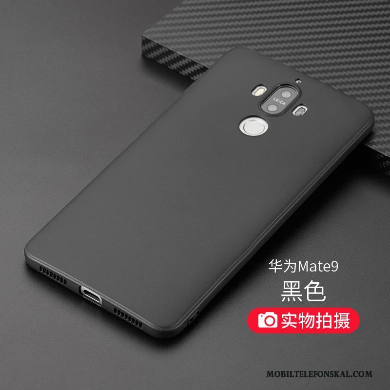Huawei Mate 9 Skal Enkel Silikon Svart Trend Nubuck All Inclusive Mjuk