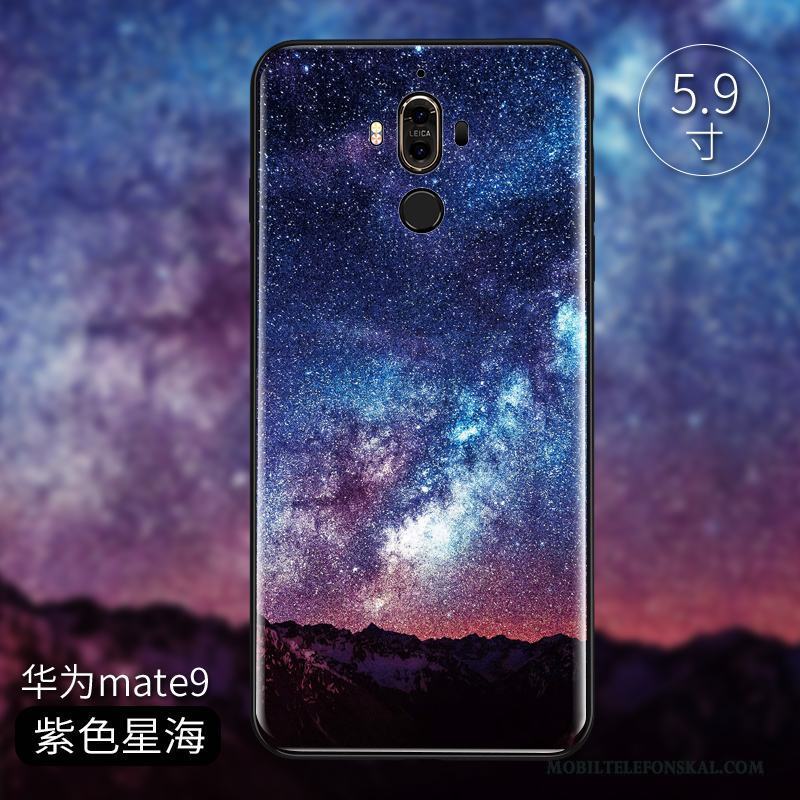 Huawei Mate 9 Skal Färg Glas Spegel Fodral Skydd Fallskydd Trend