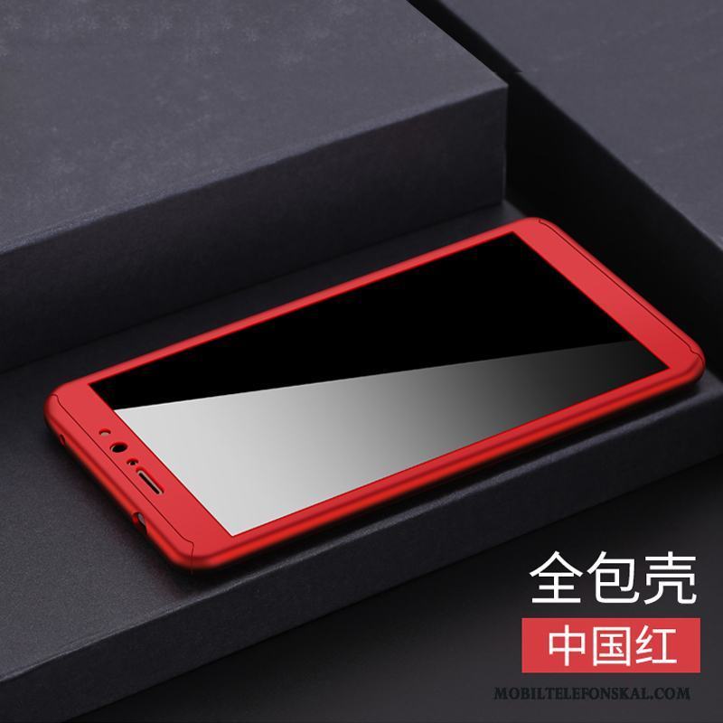 Huawei Mate 9 Skal Support Slim Röd Ring Spänne Fodral Silikon