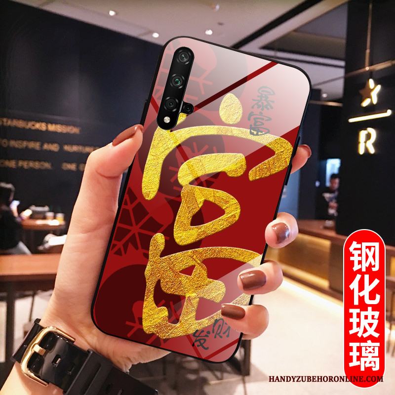 Huawei Nova 5t Fodral Skal Telefon Råtta Röd Slim Kreativa Net Red