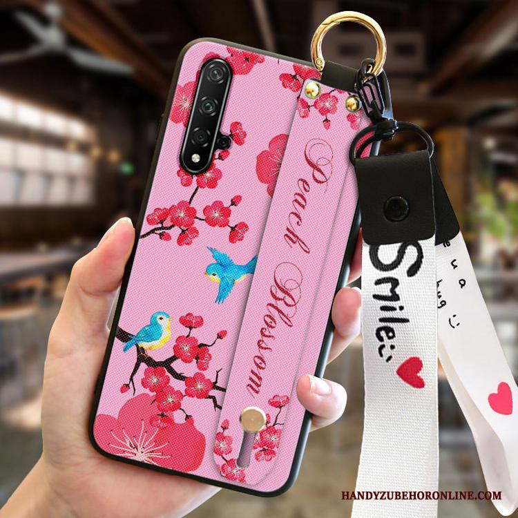 Huawei Nova 5t Mode Ny Fallskydd Skal Telefon Silikon Rosa