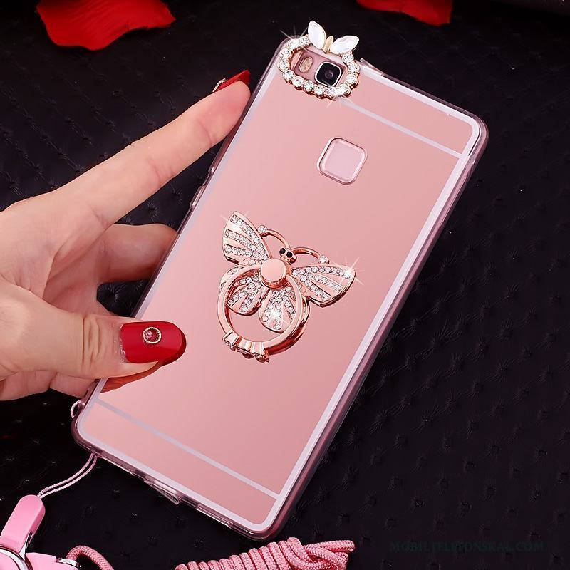 Huawei Nova Skal Support Rosa Ring Mjuk Telefon Fodral