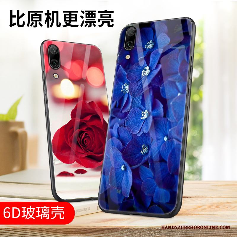 Huawei P Smart+ 2019 Fodral Personlighet Fallskydd Kreativa Glas Skal Telefon All Inclusive