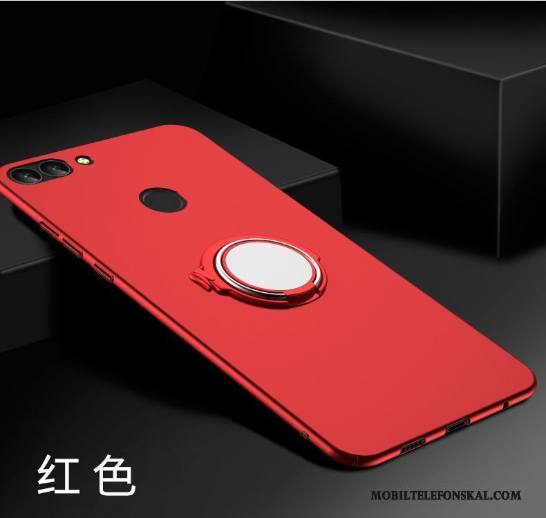 Huawei P Smart Hård Support Nubuck Skydd Skal Telefon Fallskydd Röd