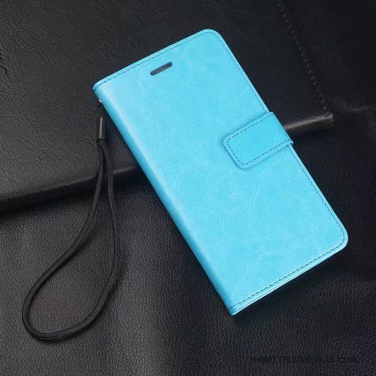 Huawei P Smart Mjuk Skydd Ljusblå Fodral Skal Telefon Läderfodral
