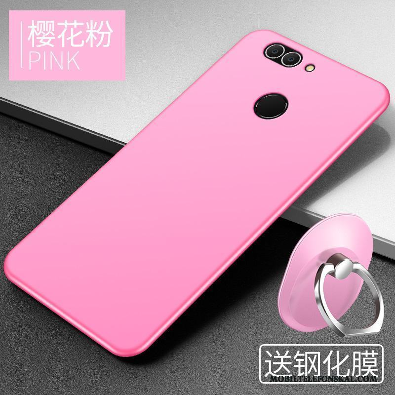 Huawei P Smart Skal Telefon Rosa Fallskydd Slim Mobil Telefon Nubuck Mjuk