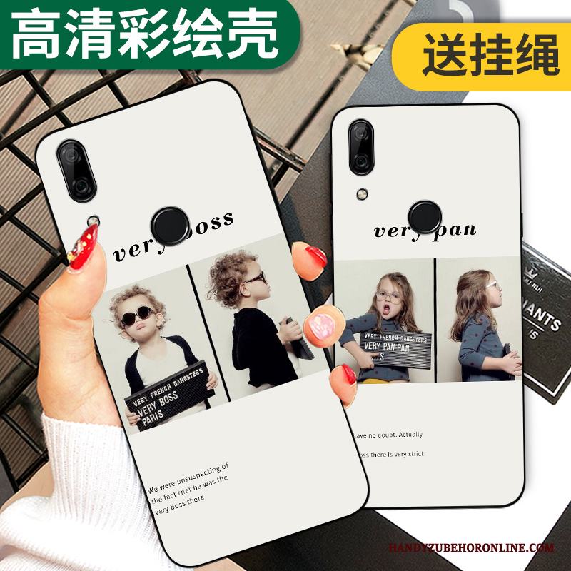 Huawei P Smart Z Fodral Silikon Skal Vit Mjuk Telefon Personlighet
