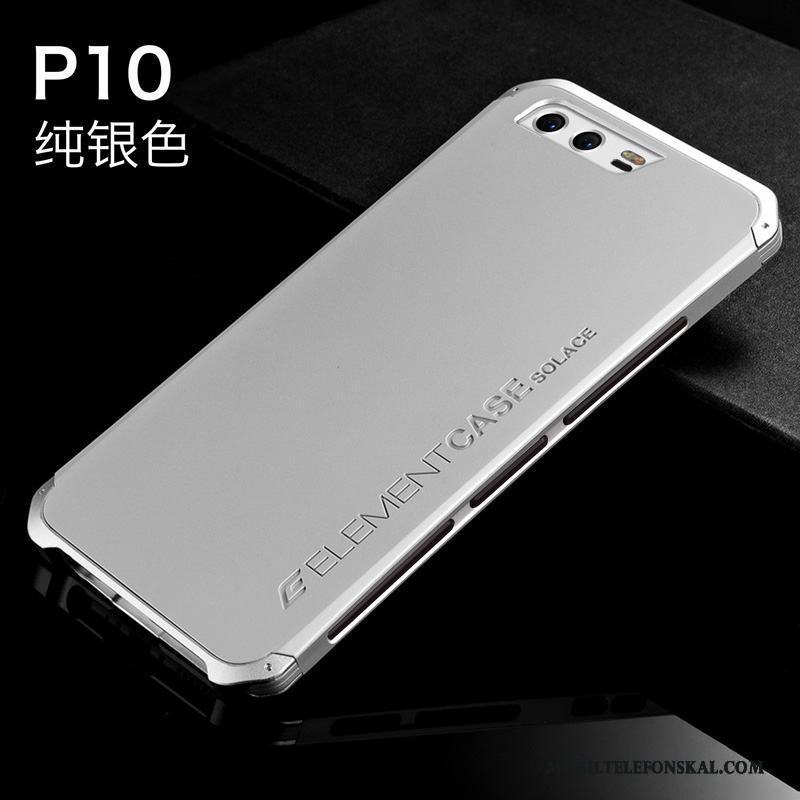 Huawei P10 All Inclusive Skal Telefon Fallskydd Silikon Silver Fodral Hård