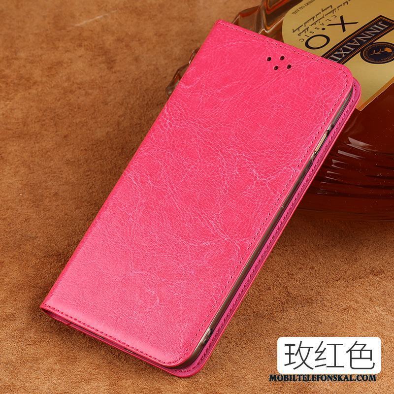Huawei P10 Lite Röd Äkta Läder Skal Telefon Ungdom All Inclusive Trend Lyxiga
