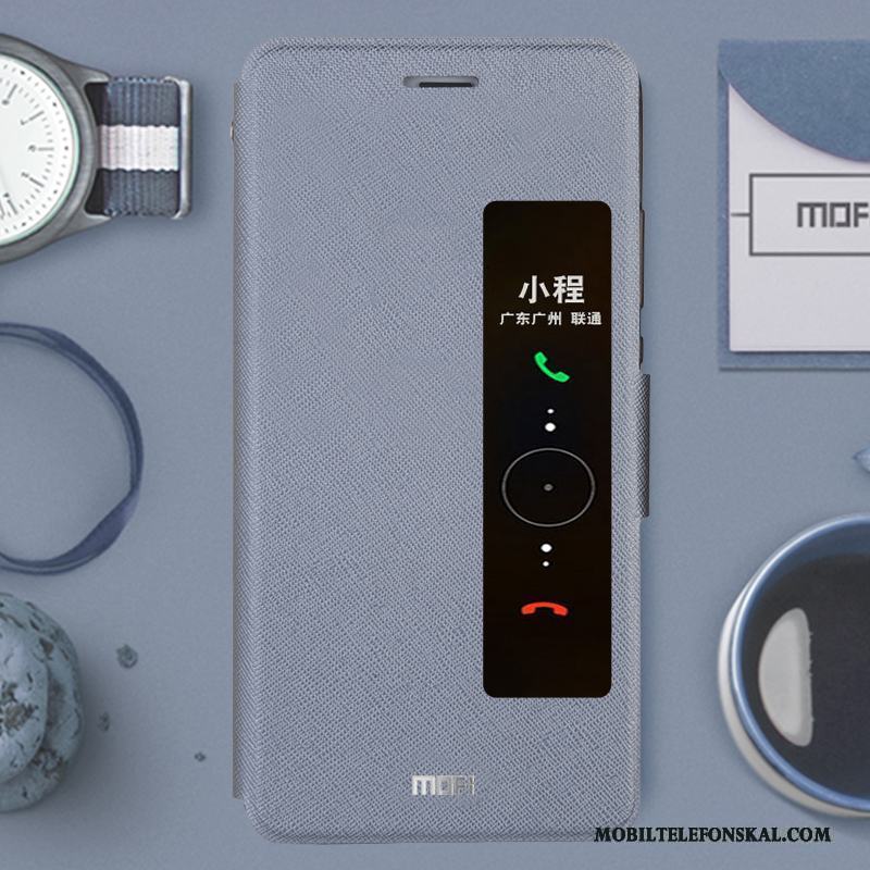 Huawei P10 Plus Personlighet Grå Skydd Silikon Skal Telefon Läderfodral Täcka