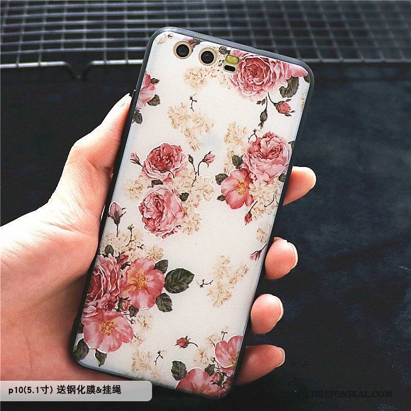 Huawei P10 Skydd Mobil Telefon Kreativa Skal Telefon Silikon Trend Blommor