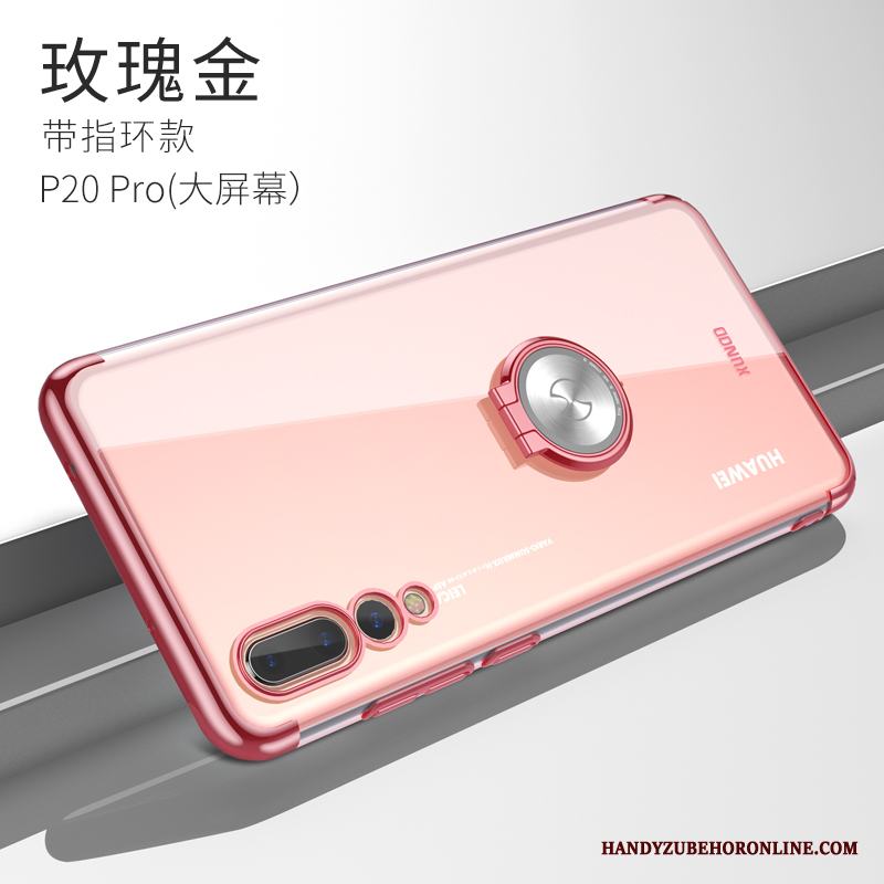 Huawei P20 Pro Skal Telefon Spänne All Inclusive Kreativa Trend Varumärke Transparent Ring