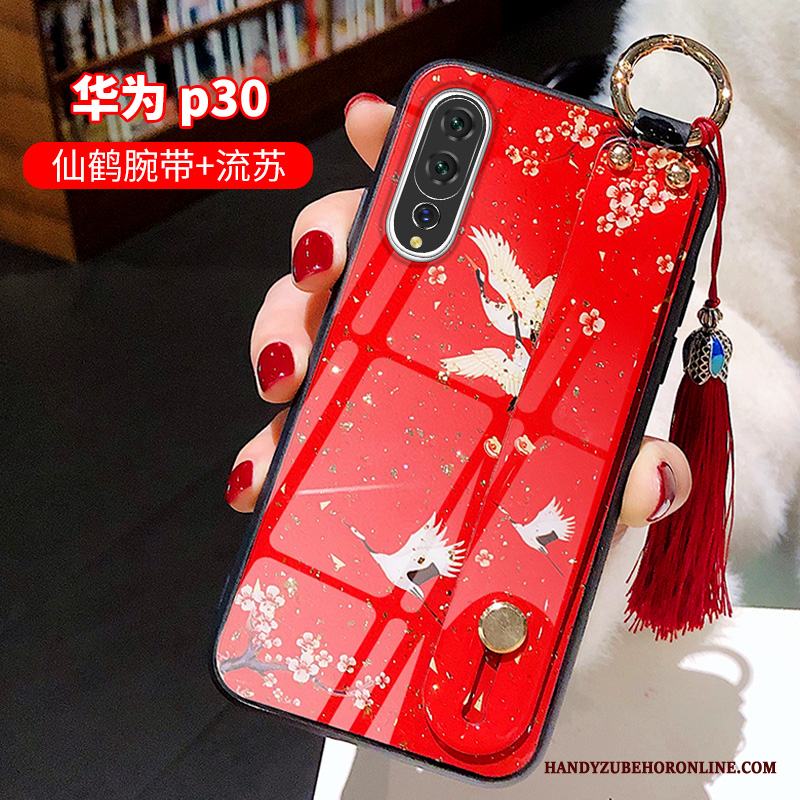 Huawei P30 All Inclusive Ny Personlighet Par Skal Telefon Crane Net Red