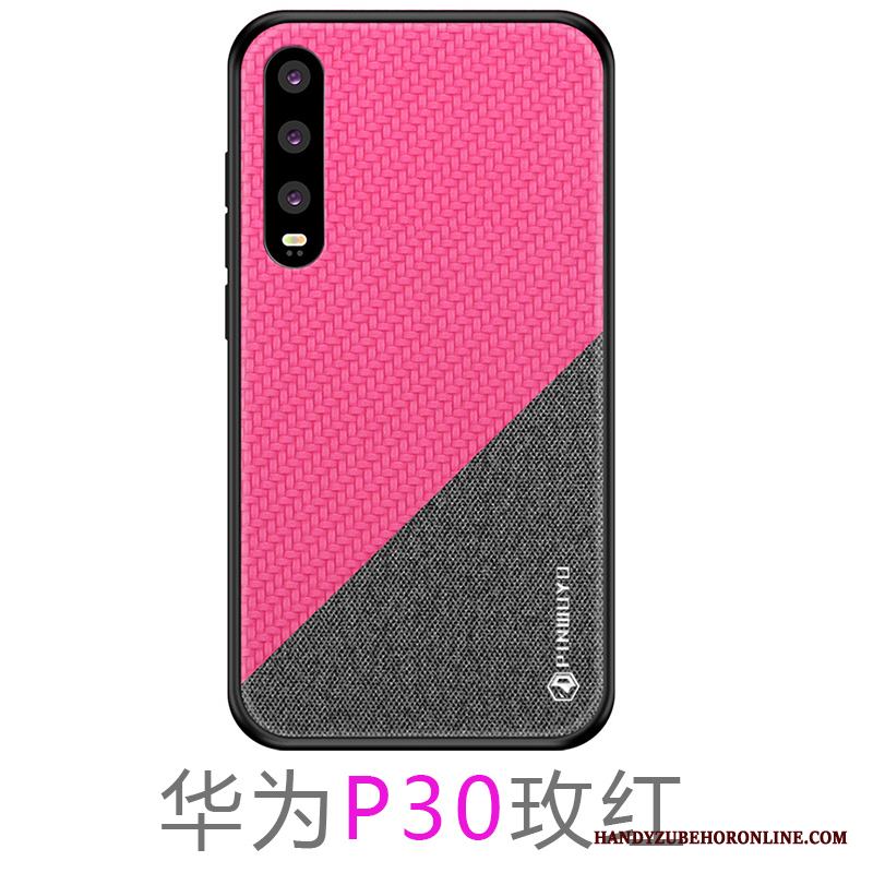 Huawei P30 Fodral Par Skal Telefon Trend Skydd Slim Nubuck