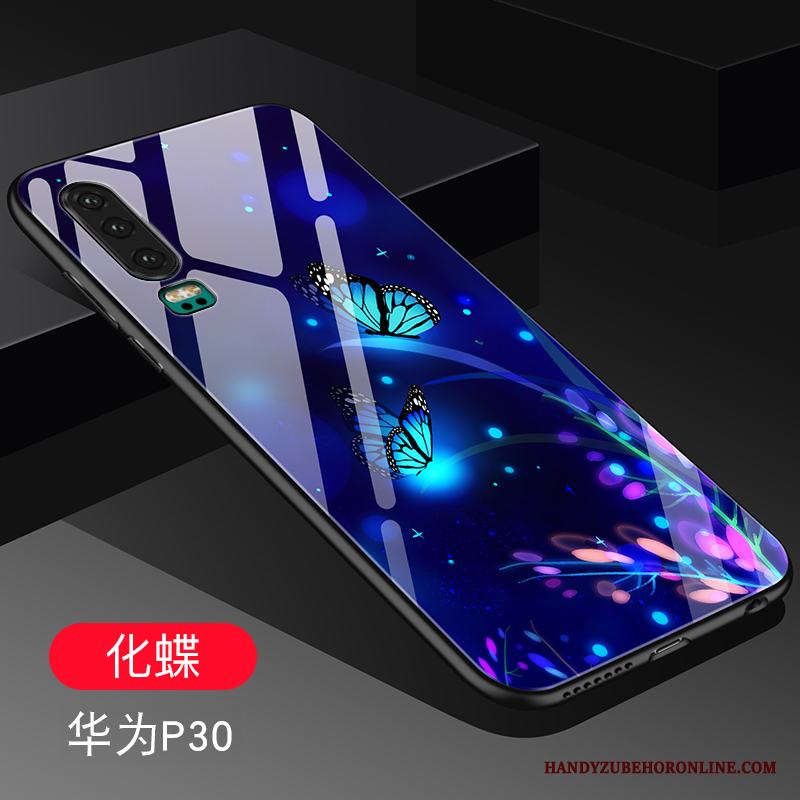 Huawei P30 Kreativa All Inclusive Skal Telefon Fodral Trend Varumärke Glas Spegel