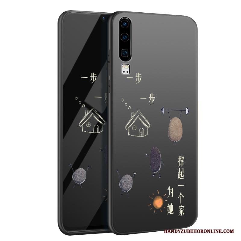 Huawei P30 Silikon Nubuck All Inclusive Skal Telefon Personlighet Skydd Hemming