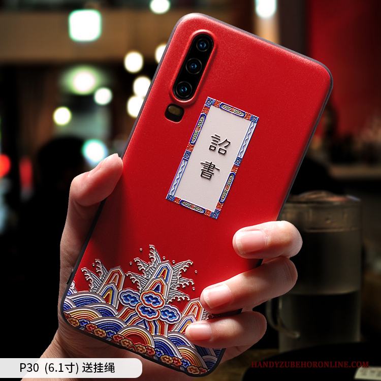 Huawei P30 Trend Mjuk Ny Skal Telefon Par Hängsmycken Personlighet