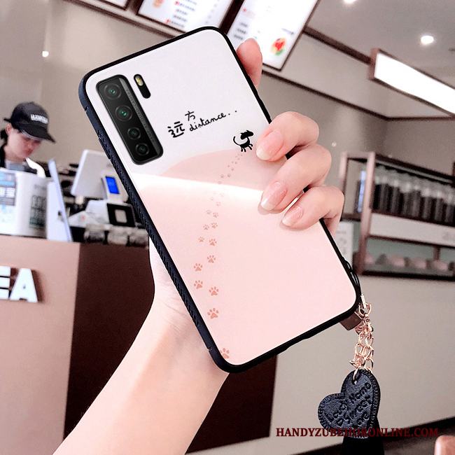 Huawei P40 Lite 5g Skal Telefon Skydd Tecknat Mode Rosa Kyla Liten