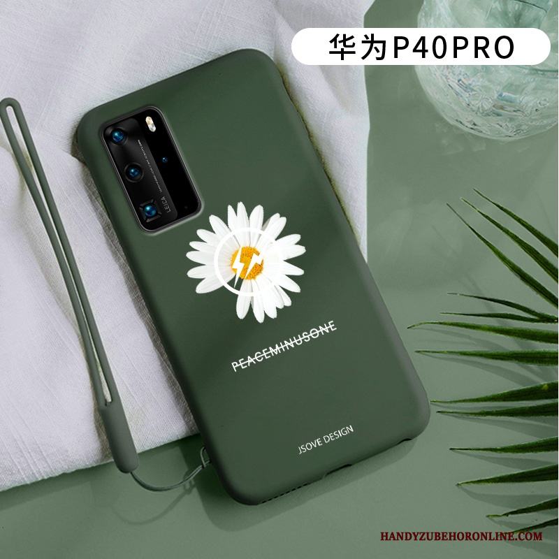Huawei P40 Pro All Inclusive Kreativa Skal Telefon Liten Vind Grön Fodral
