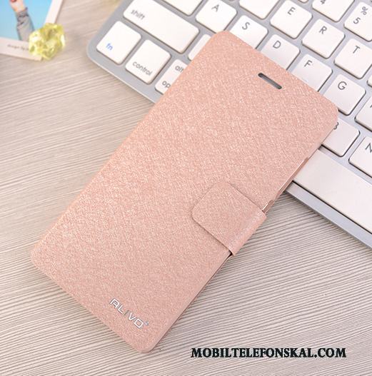 Huawei P8 Lite Clamshell Skydd Läderfodral Rosa Ungdom Skal Telefon