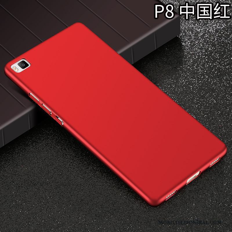 Huawei P8 Lite Skydd Personlighet Nubuck Röd Skal Telefon Kreativa Ungdom