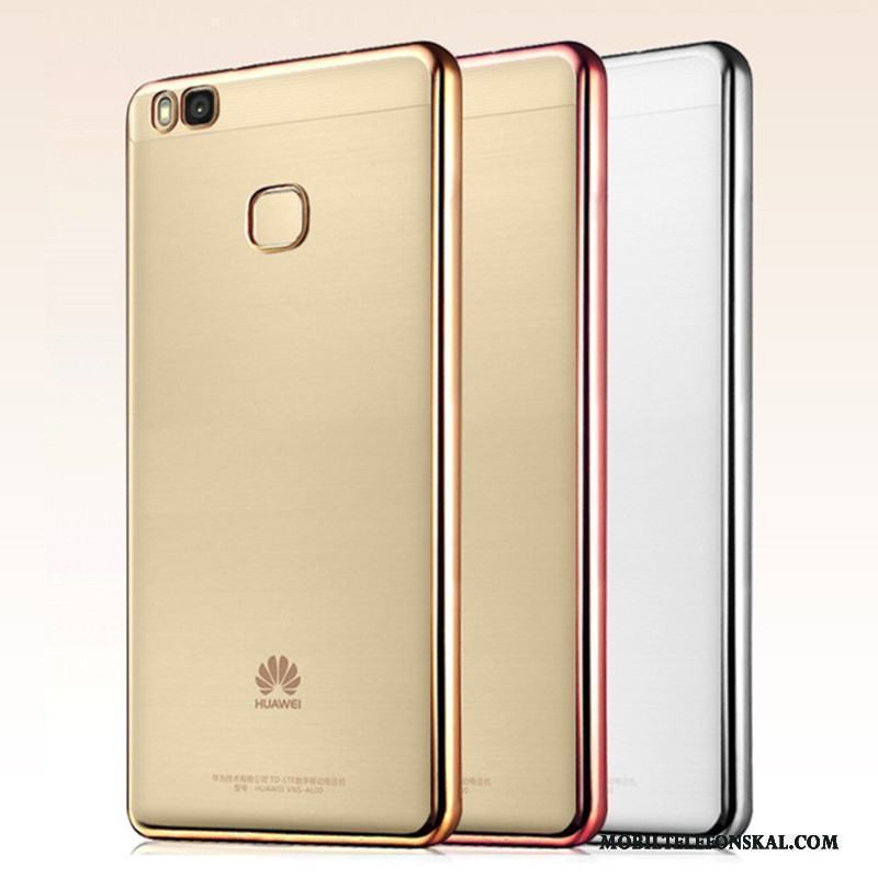 Huawei P9 Lite Mobil Telefon Silikon Guld Skal Ungdom Fodral Mjuk