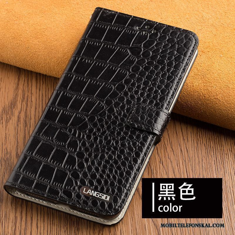 Huawei P9 Lite Skydd Lyxiga All Inclusive Fodral Äkta Läder Clamshell Skal Telefon