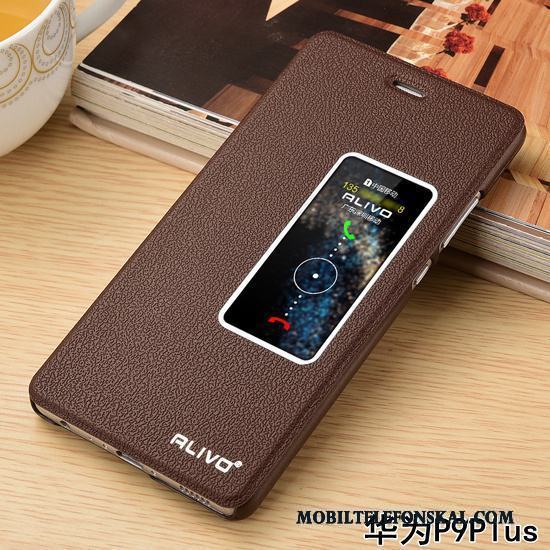 Huawei P9 Plus All Inclusive Fallskydd Fodral Clamshell Skal Telefon Läderfodral