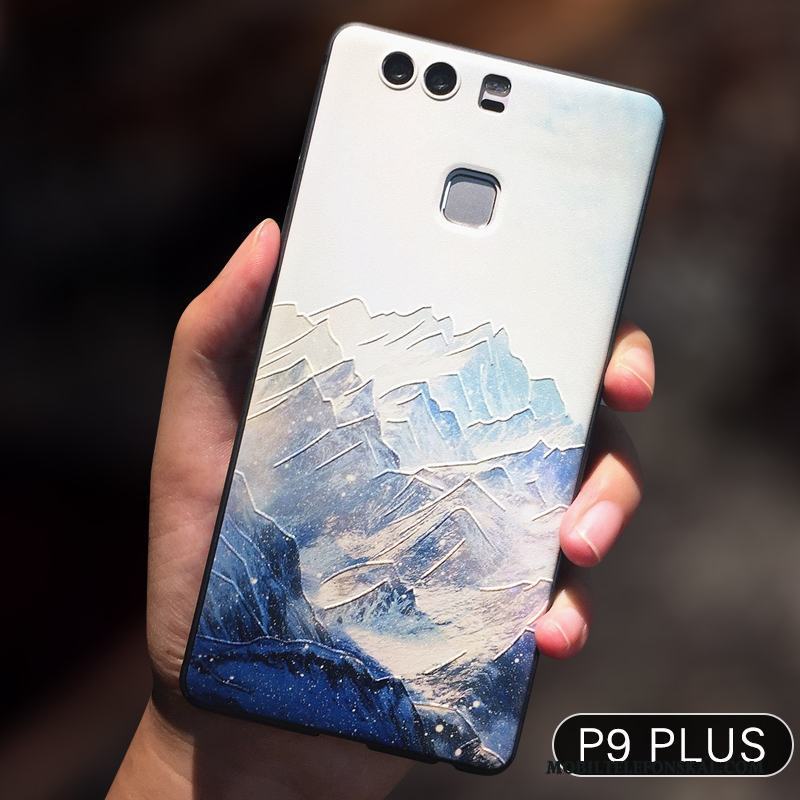 Huawei P9 Plus Fallskydd Skal Telefon Fodral Silikon All Inclusive Blå Lättnad