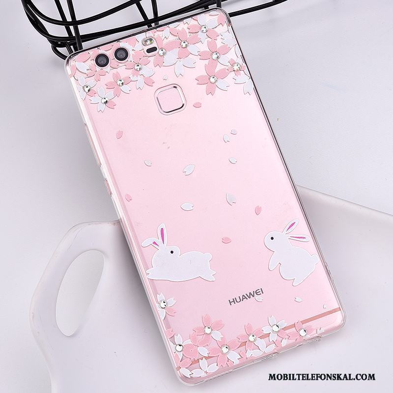 Huawei P9 Plus Hängsmycken Rosa All Inclusive Trend Skal Telefon Fallskydd Mjuk