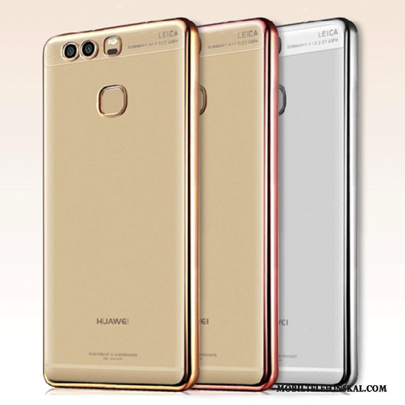 Huawei P9 Plus Mobil Telefon Guld Skal Silikon Skydd Mjuk Fodral